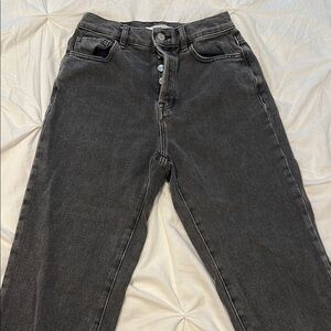 Pacsun Black Denim Straight Jeans